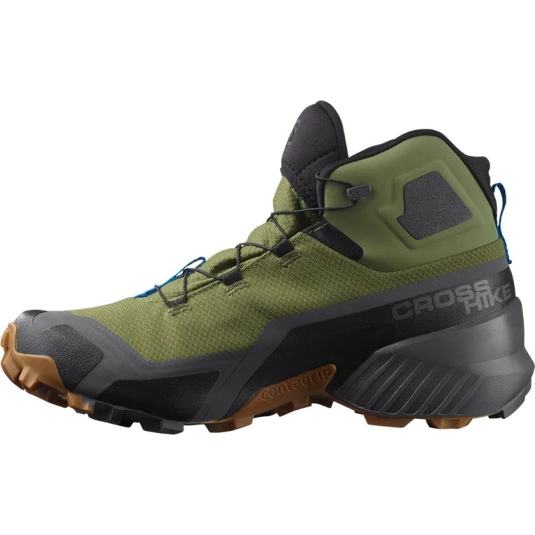 Botas Montaña Salomon Cross Hike Mid GTX Hombre Verde Oliva | MX LCWK835